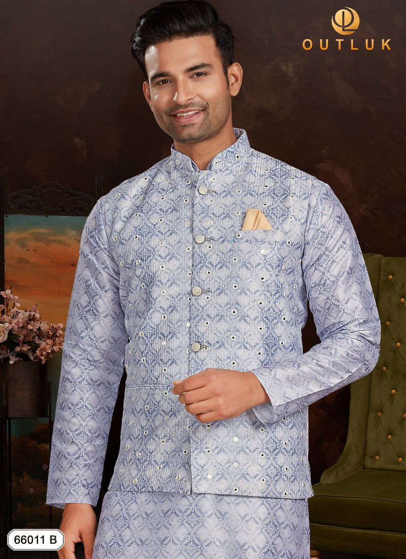 Outluk Vol 66 B Fancy Function Wear Heavy Designer Jacket Collection